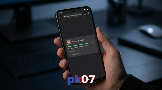 Main screen of Pk07 apk page for PK players