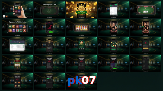 Main screen of Pk07 bet page for PK players