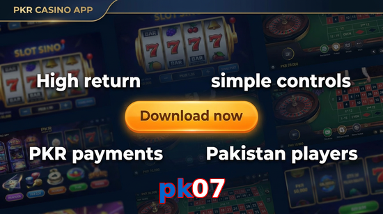 Main screen of Pk07 gamedownload page for PK players
